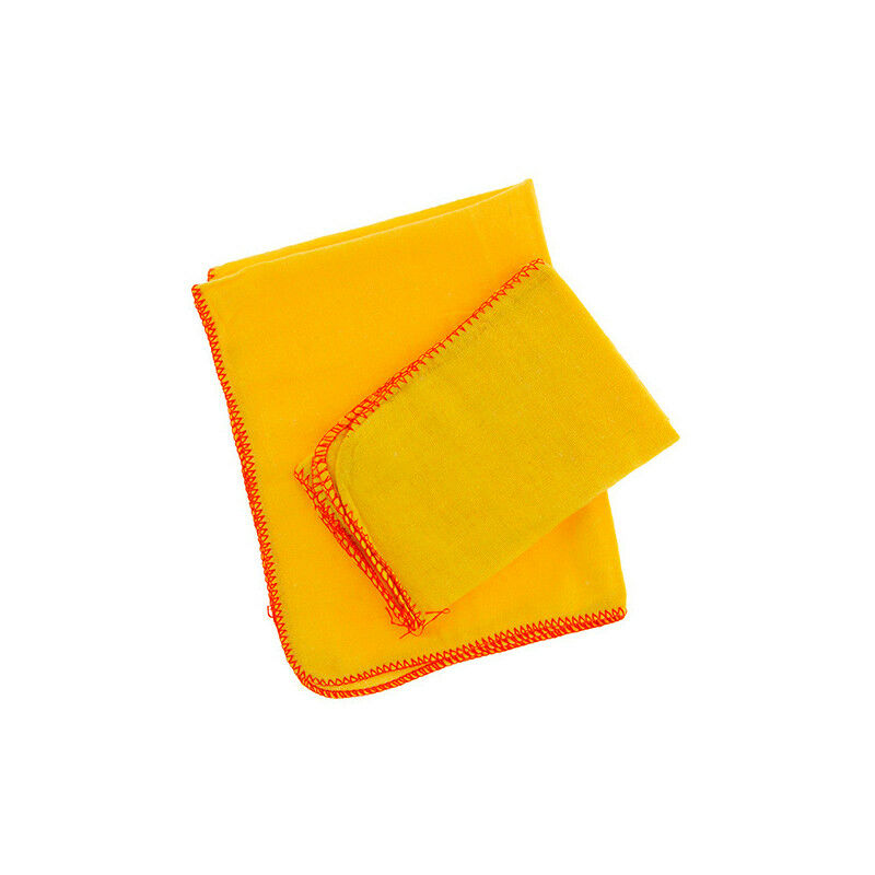 2 carrés doux dépoussiérants chamoisine jaunes l 500 x l. 400 mm - Carlinéa