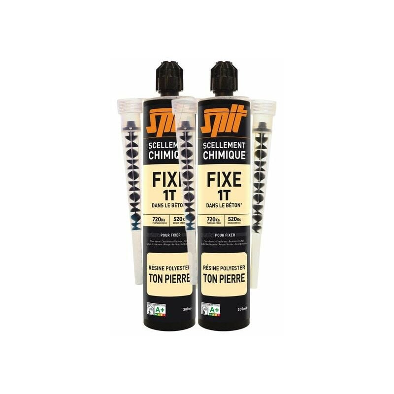 2 Cartouches De Scellement Chimique Beige Spit