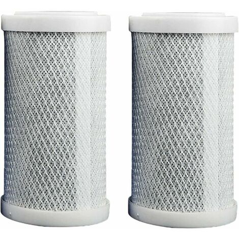 2 Cartouches Filtre Purification Domestique 5 Pouces, Cartouche Filtrante Charbon Actif Coquille Noix Coco Purificateur , pour Filtre À Eau À Osmose Inverse 5 Pouces