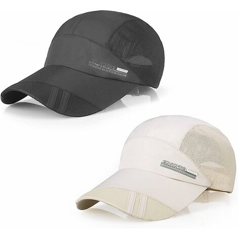 2 Casquette de Baseball Sport été Unisex Visière Protect UV Soleil Chapeau