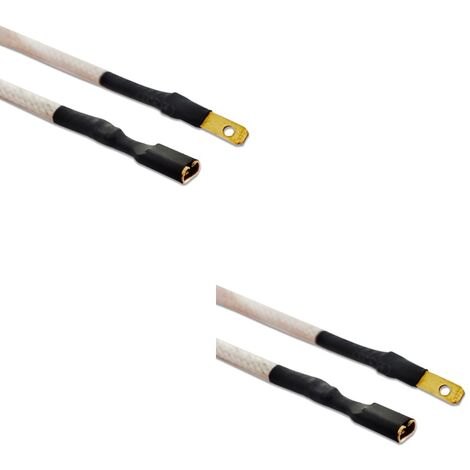 2 CAVI DI PROLUNGA DA CM50  PER CANDELA / CANDELETTA PIEZO CUCINA A GAS ACCENS