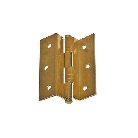 MADIDEF - 2 CERNIERE COLLO ALTO OTTONATE40X35MM DESTRA