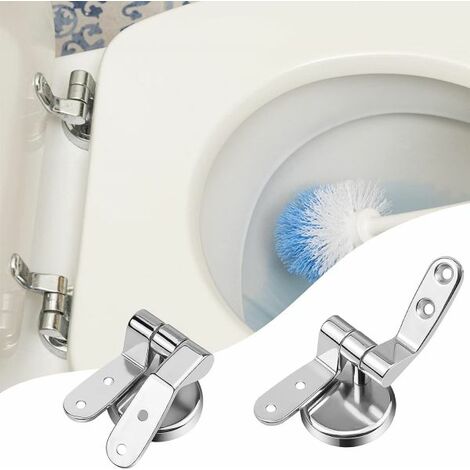 2 Cerniere Per Wc Supporti Copriwater Universale in acciaio inox 2pz. Art-52880