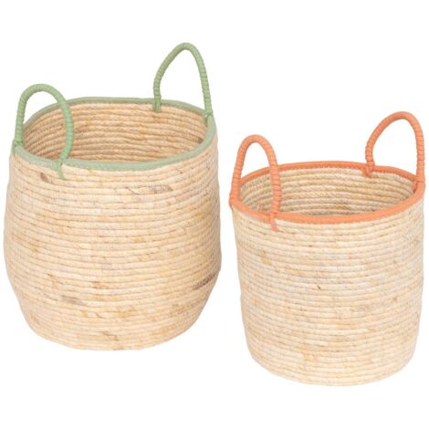 2 cestini wild beige - Atmosphera créateur d'intérieur