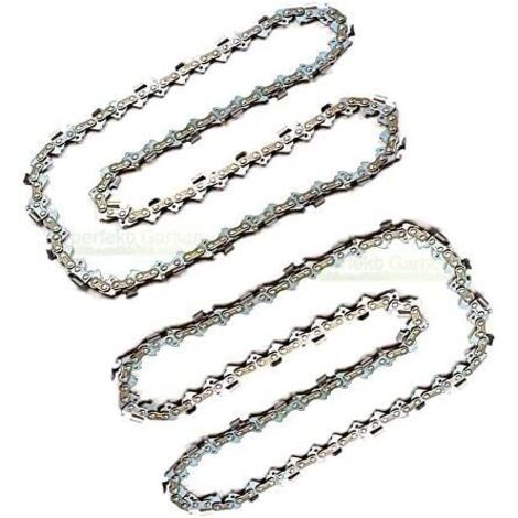 2 chaînes de tronçonneuse 30 cm 1,3 mm 3/8" 45 TG Compatible avec tronçonneuse Greenworks GD24CS30K4 24 V