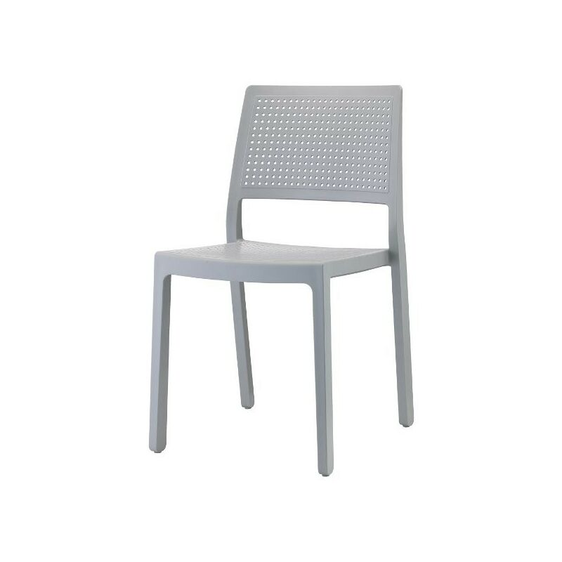 2 chaises design EMI pour intérieur ou extérieur - Scab - Gris clair