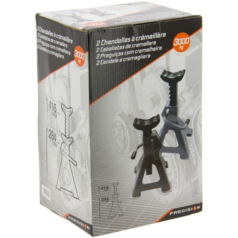 2 Chandelles crémaillères 3 Tonnes - PRECI