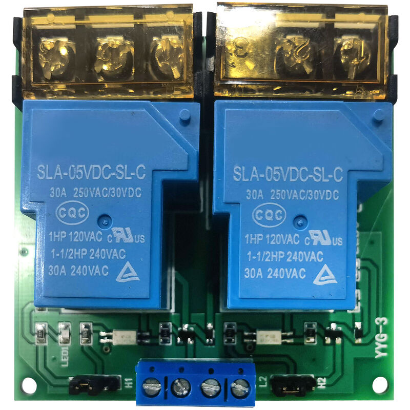 

2-Channel Junta DC 5V 30A Modulo de rele Optoacoplador Aislamiento alto / bajo de activacion