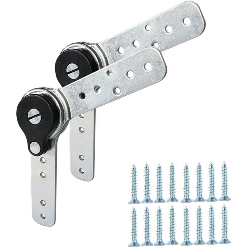 2 charnières angle réglable avec réinitialisation automatique, ajustables 90 180°, pour canapé, lit, armoire