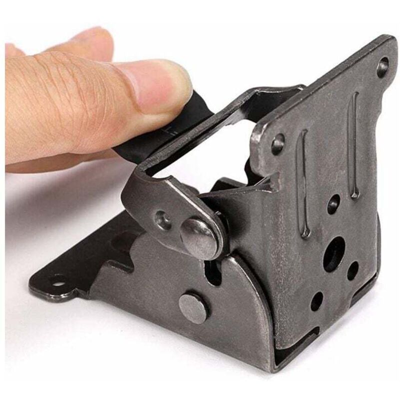 Dpzo - 2 Charnières de Support Pliant Auto-Bloquantes 90°, Support de Table avec Vis Inclus