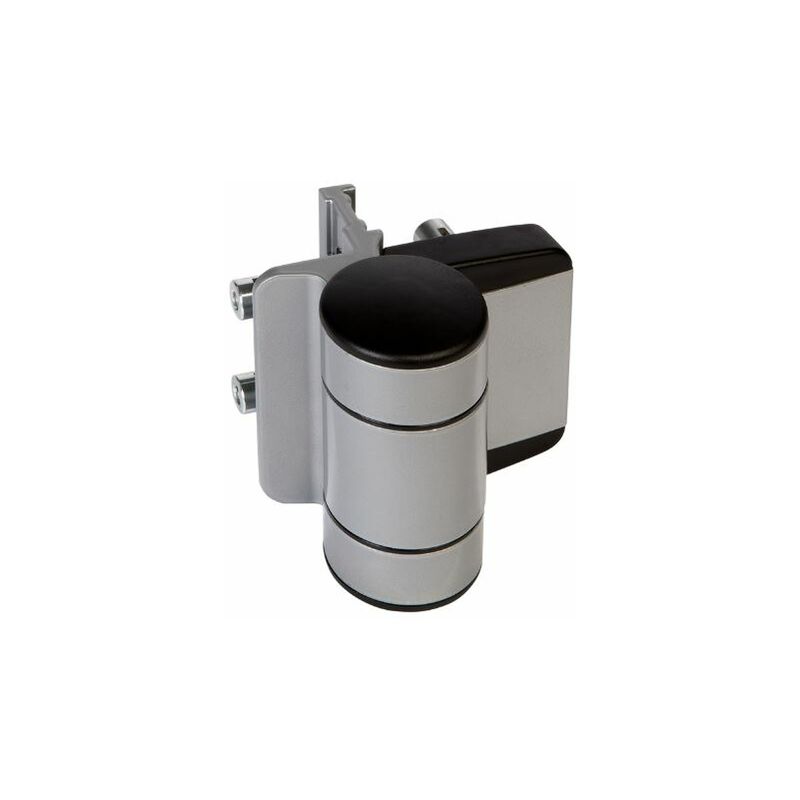 2 charnières dino, 1800 à double roulements, couleur argent. Locinox