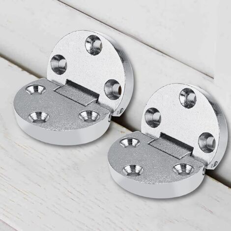 2 charnières en alliage de zinc pour table pliante autoportante, quincaillerie pour meubles ovales
