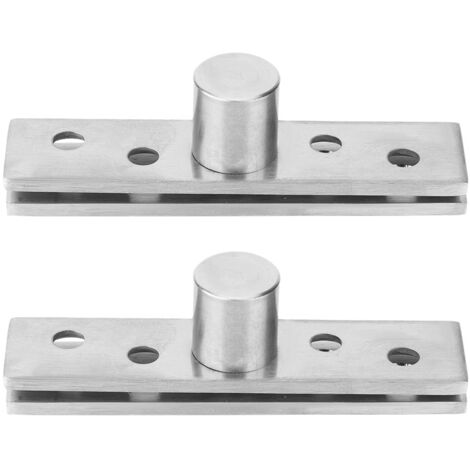 2 charnières pivotantes à 360 degrés en acier inoxydable, charnières de porte rotatives de 75 mm de long, pivot central