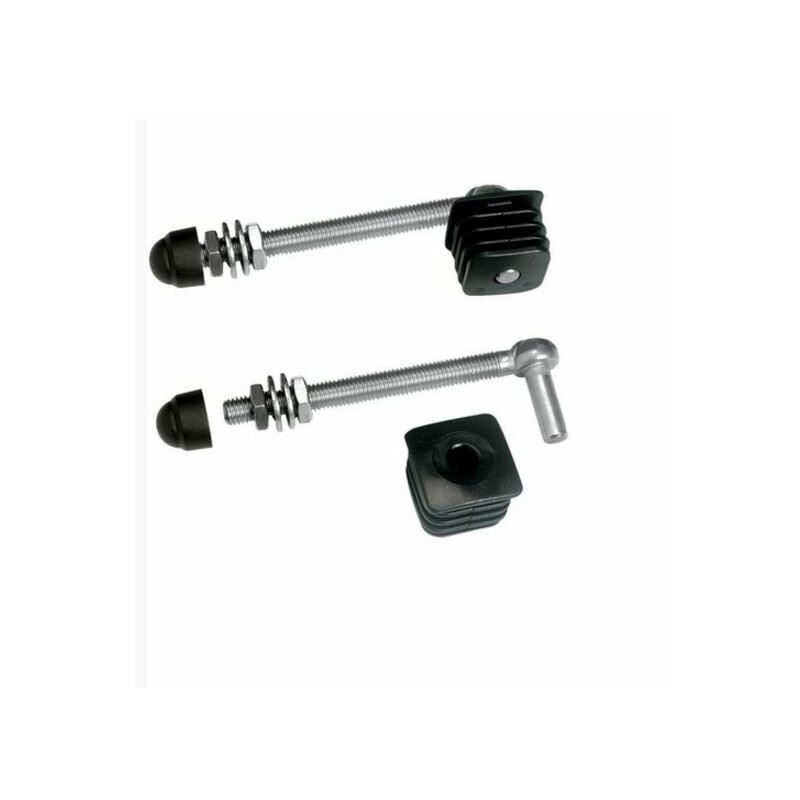 2 charnières pour portillons de jardin, profil carrés 30x30mm Long 130mm LOCINOX