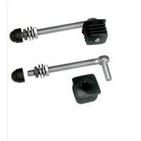 2 charnières pour portillons de jardin, profil carrés 30x30mm Long 130mm LOCINOX - GBM1230130.