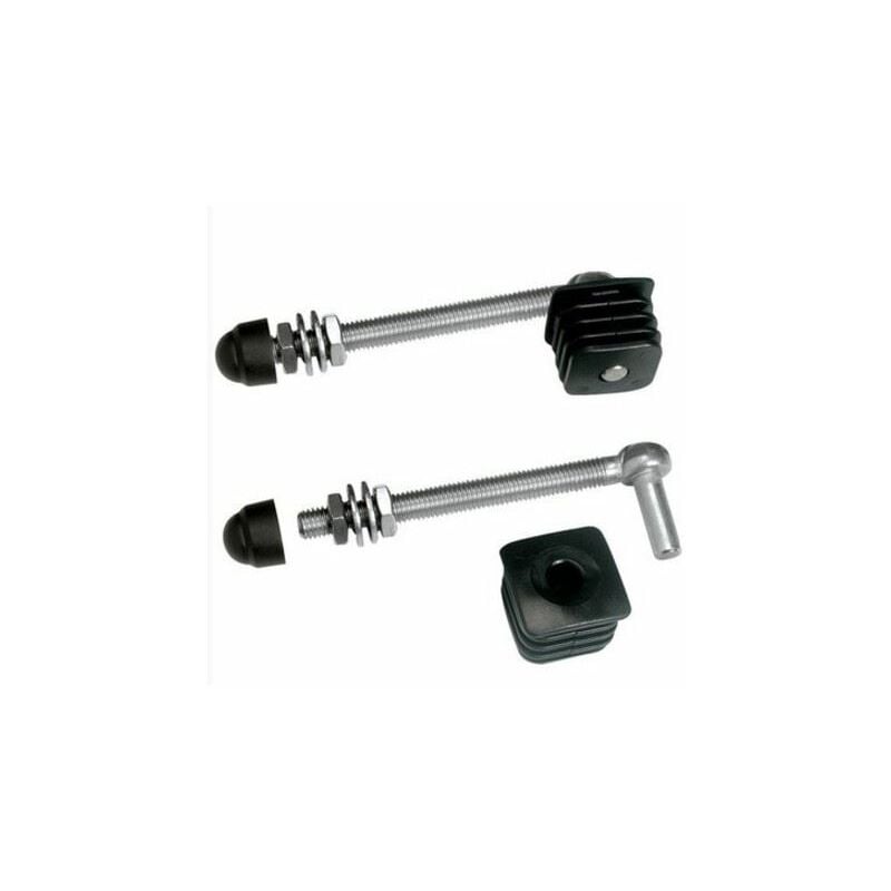 2 charnières pour portillons de jardin, profil carrés 30x30mm Long 150mm Locinox