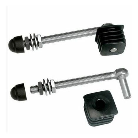 2 charnières pour portillons de jardin, profil carrés 30x30mm Long 150mm LOCINOX - GBM1230150.