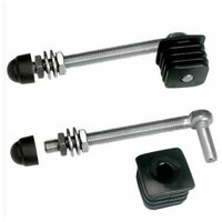 2 charnières pour portillons de jardin, profil carrés 30x30mm Long 150mm LOCINOX - GBM1230150.