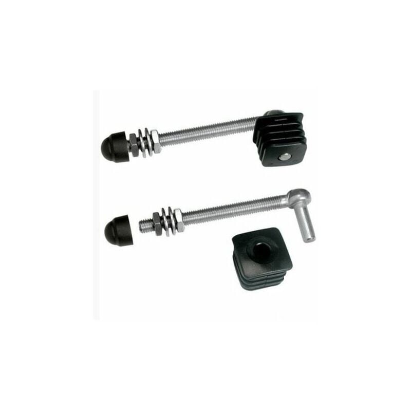 2 charnières pour portillons de jardin, profil carrés 40x40mm Long 130mm Locinox