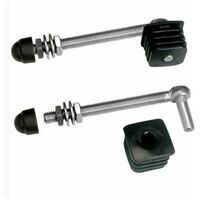 2 charnières pour portillons de jardin, profil carrés 40x40mm Long 130mm LOCINOX - GBM1240130.