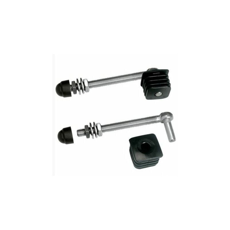 2 charnières pour portillons de jardin, profil carrés 40x40mm Long 150mm Locinox