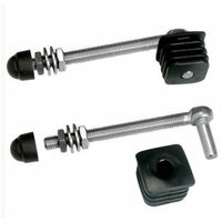 2 charnières pour portillons de jardin, profil carrés 40x40mm Long 150mm LOCINOX - GBM1240150.