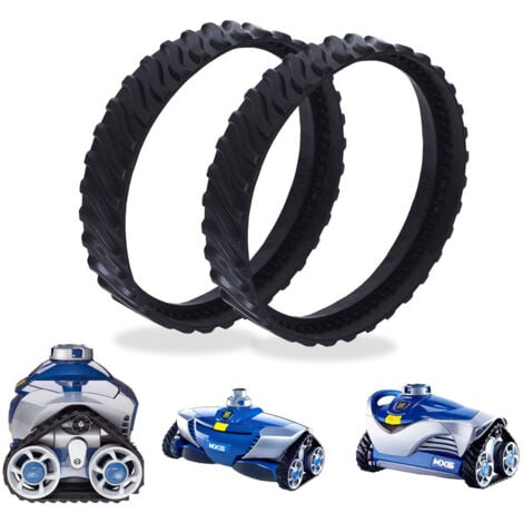 OUYLAF 2 chenilles adaptables pour Zodiac MX6 MX8 MX9, pneus de Robot Nettoyeur Piscine Baracuda R0526100