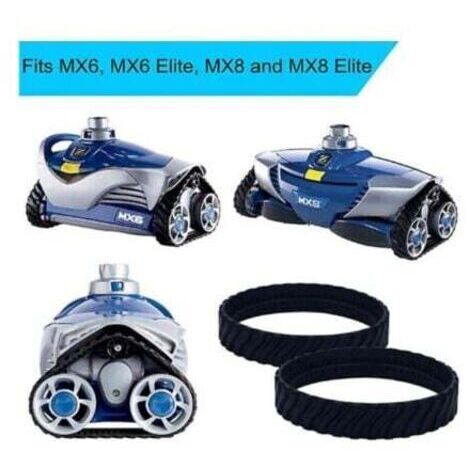 2 Chenilles de remplacement pour Robots MX8 et MX6 zodiac