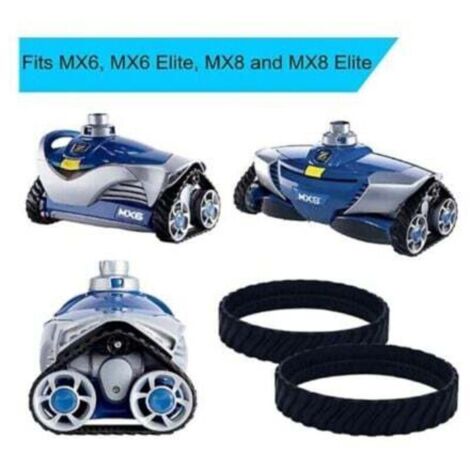2 Chenilles de remplacement pour Robots MX8 et MX6 zodiac