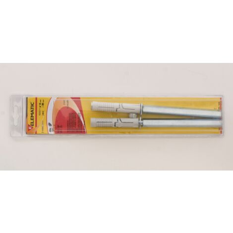 2 chevilles EMS Elematic Cheville 14x14x120 mm pour tablette