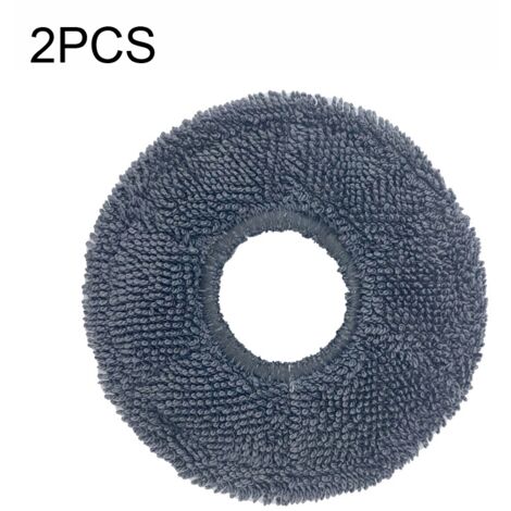 2 Chiffons de Nettoyage à Vapeur Gris pour Robot Aspirateur ECOVACS DEEBOT N9+