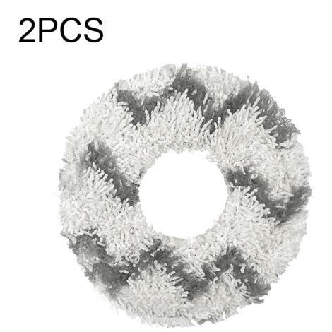 2 Chiffons de Nettoyage à Vapeur Rayés pour Robot Aspirateur ECOVACS DEEBOT N9+