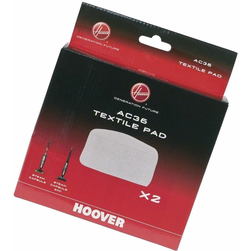 Boite de 2 chiffons AC36 d'origine (35601693) Nettoyeur vapeur Hoover
