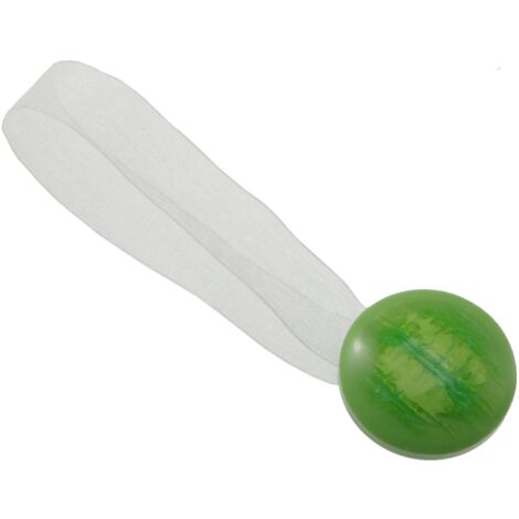 2 clip in plastica striata mm35/24 per arricciare/decorare le tende - colore verde acido.