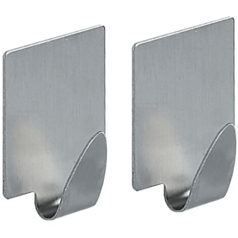 2 colgadores de pared para toalla METAL SQUARE Spirella