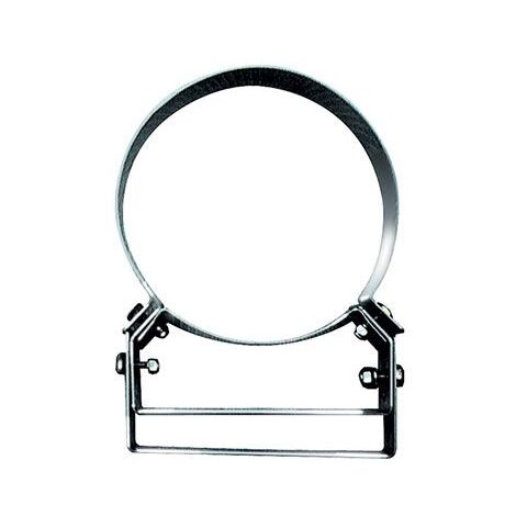 2 Collari a muro monoparete regolabile in acciaio inox  180 mm