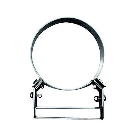 Collare Fascetta Murale Dm 80 Mm Acciaio Fissaggio Tubi Canne Fumarie Diankamin