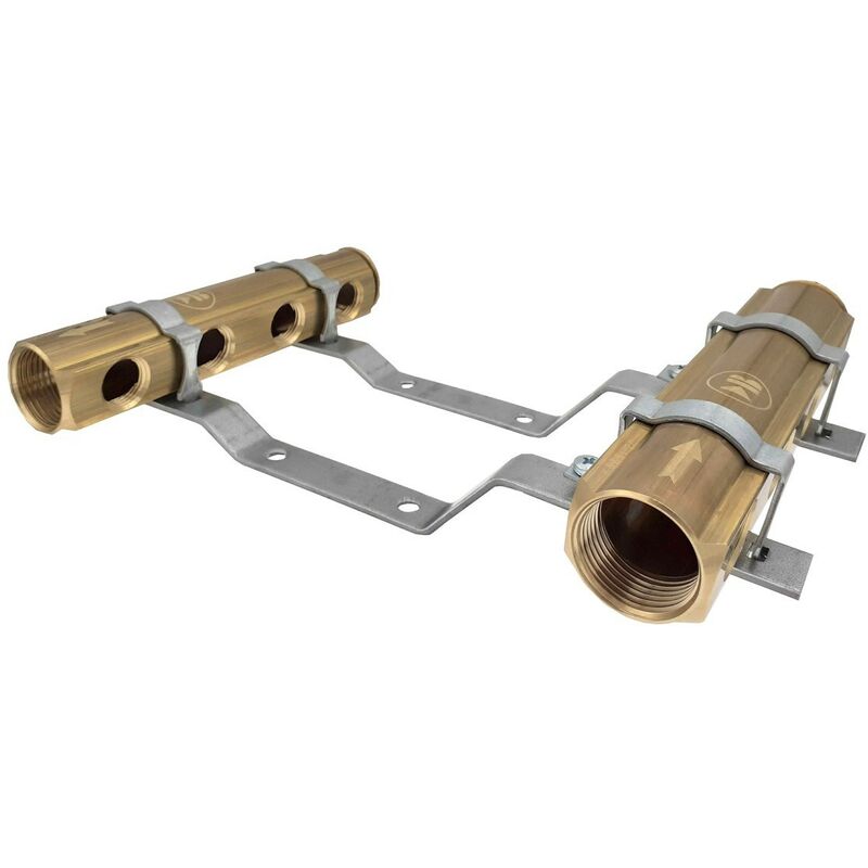 2 collecteurs barreau 4 sorties femelles + fixations