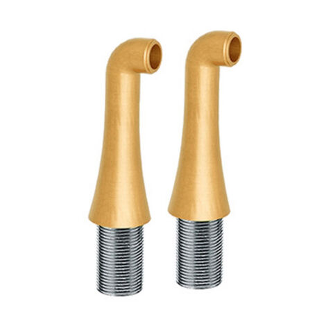 2 colonnettes hautes 130 mm mm3/4" or brosse - CRISTINA ONDYNA CH16096P