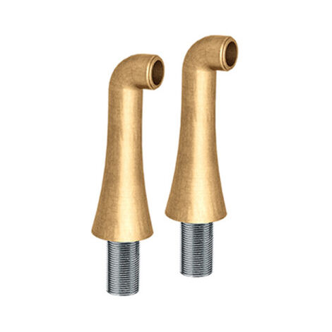 2 colonnettes hautes 130 mm mm3/4" vieux bronze mat - CRISTINA ONDYNA CH16093