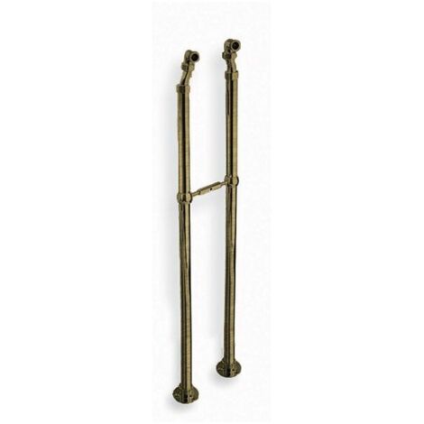 2 COLONNETTES SUR PIED 900 mm F1/2" - M3/4" VIEUX BRONZE - CRISTINA ONDYNA CH16292