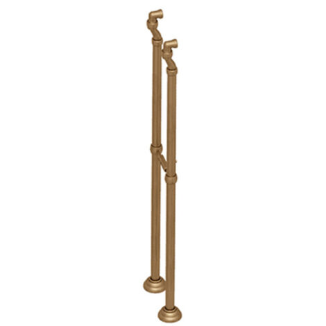 2 colonnettes sur pied 900 mm f1/2" - m3/4" vieux bronze mat - CRISTINA ONDYNA CH16293
