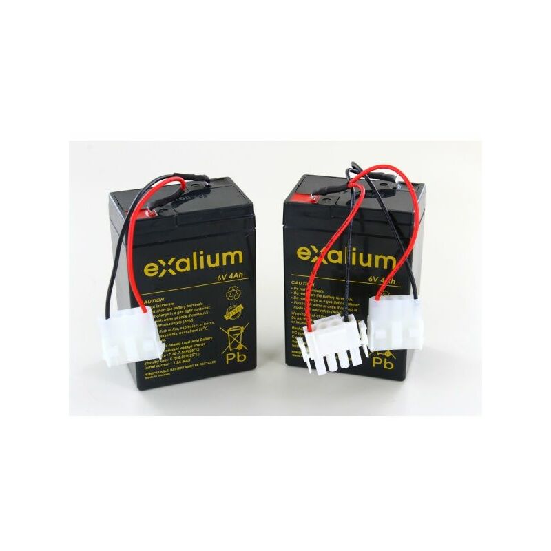 

Exalium Premium - 2 Conducir el barco iniciador de ácido de la batería 6V 4Ah Pac Boat Anatec