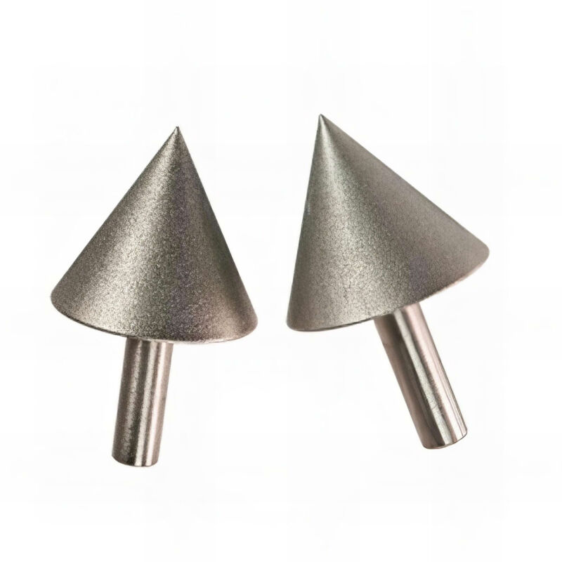 2 Cônes d'affûtage diamantés pour bédane d. 6 à 25 mm