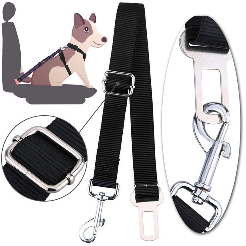 2 confezioni di cintura di sicurezza regolabile