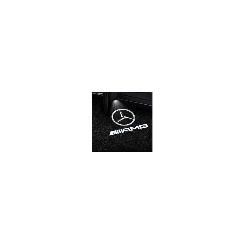 Image of SNQ - 2 confezioni Mercedes-Benz Classe c auto speciale speciale W204 C180 C200 C260 C300 luci di benvenuto modificate Luci porta a led