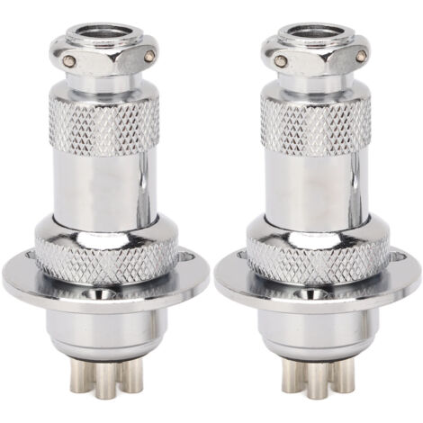 2 Connecteurs Aviation 5 Broches pour CNC, Prise Secteur AC/DC 250V, Installation Facile pour Machines et Ordinateurs