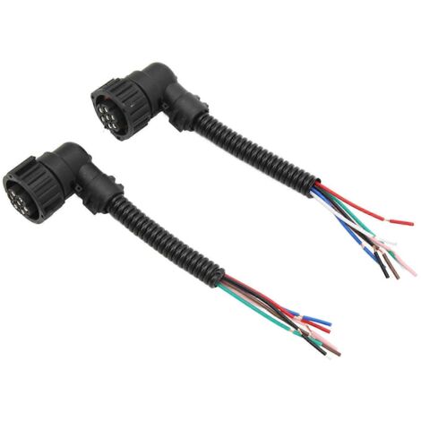 2 connecteurs faisceau de feux arrière, remplacement pour Vauxhall Movano I et Vivaro, compatibles avec lampe de recul et clignotant.