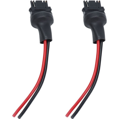 2 Connecteurs Mâles pour Phares Anti-brouillard, Douilles Fils 12V-24V, Câblage Cuivre Adaptateur