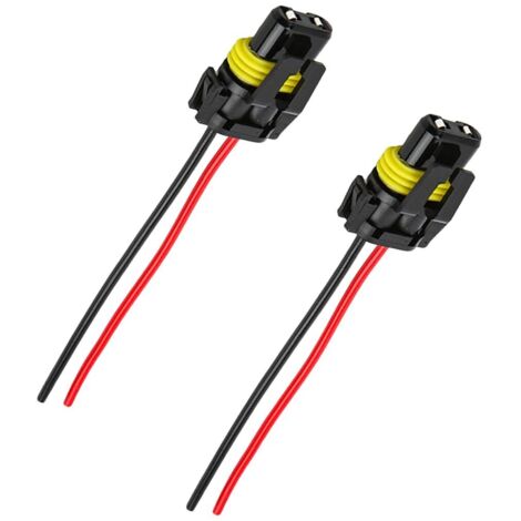 2 connecteurs pour faisceau de câbles de phares, 9005 9006 9012 HB3 HB4 adaptateur femelle pour faisceau de câbles, connecteurs pour phares et antibrouillards, accessoires automobiles